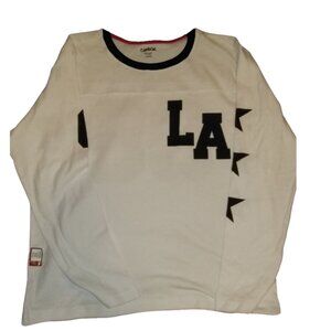 LA Long Sleeves TShirt Soft Medium Weight, White Tee